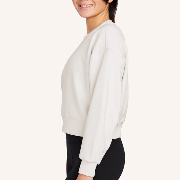 NEW w/ TAGS lululemon x Peloton Softstreme Perfectly Oversized Cropped Crew Sz 6 - Picture 5 of 11